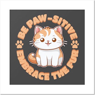 Be paw-sitive, embrace the fur. Posters and Art